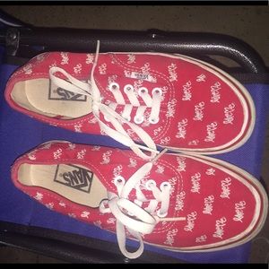 Red “love” Vans